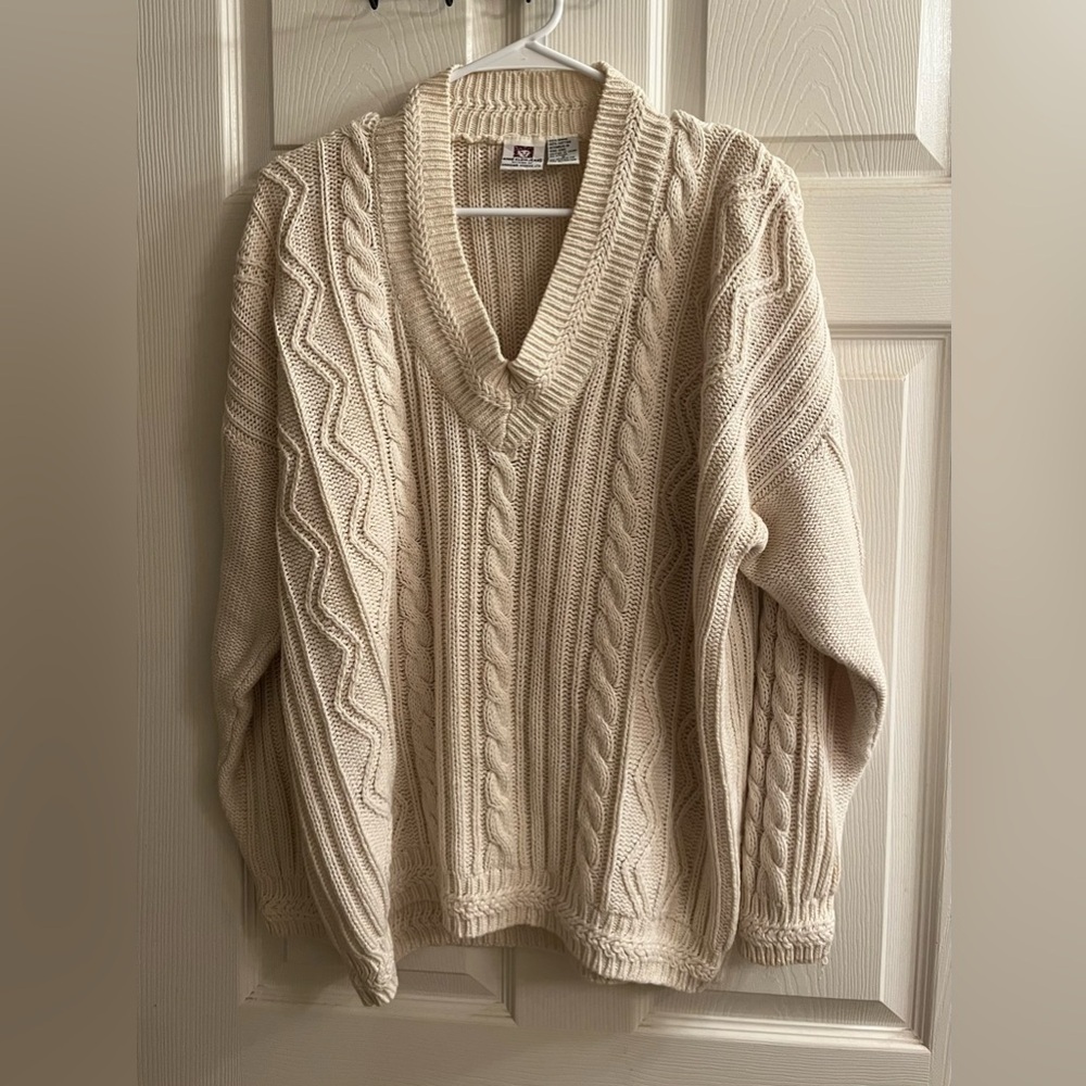 ANN KLEIN~CABLE KNIT SWEATER~HEAVY